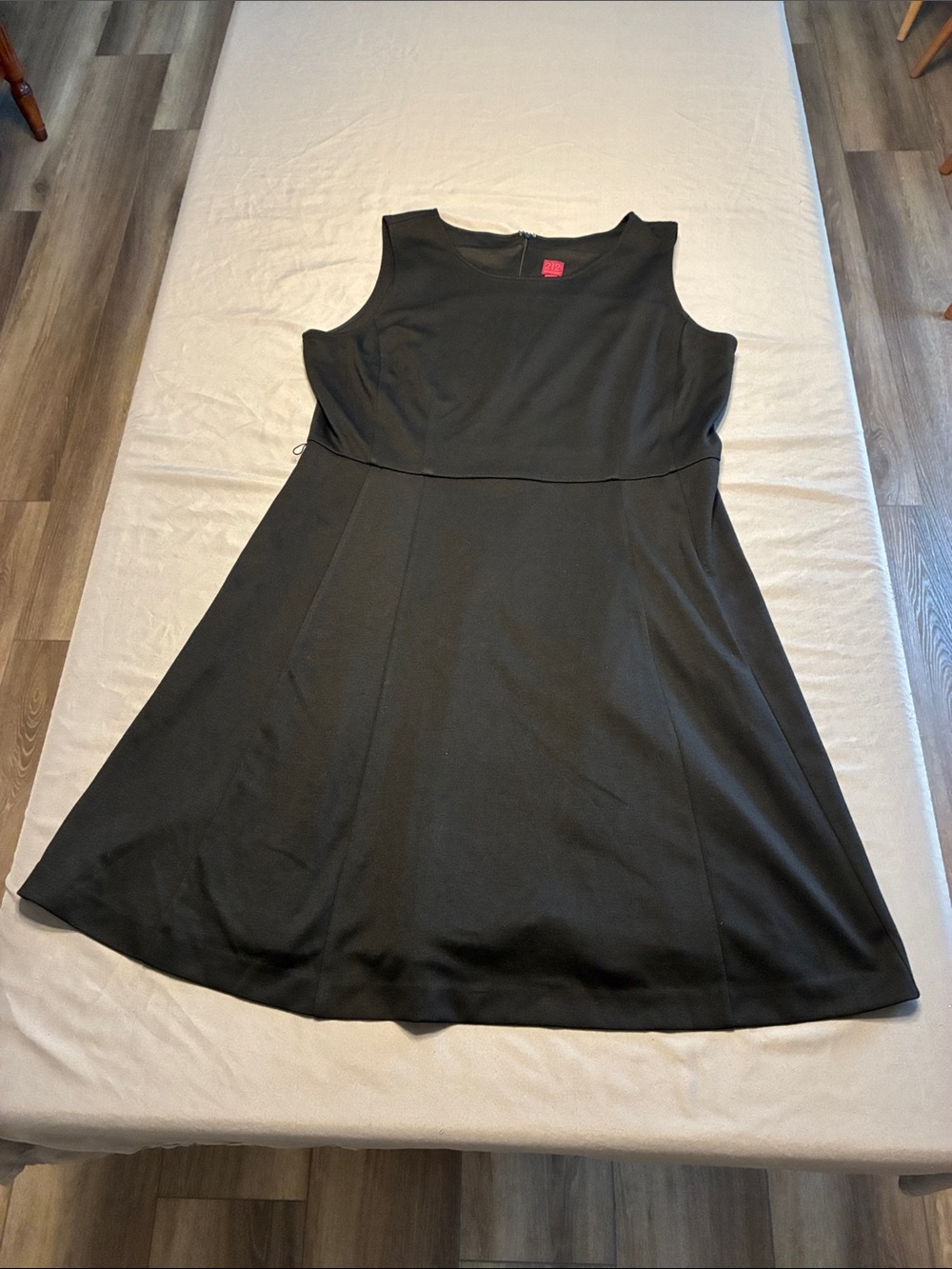 212 Collection Black Sleeveless Fit-and-Flare Dress